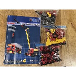 Fischer Technic Construction Building Set Kit Universal 4 Spare Parts And Manual